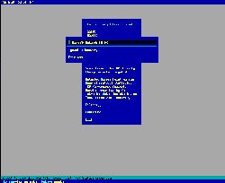 main menu access point selection