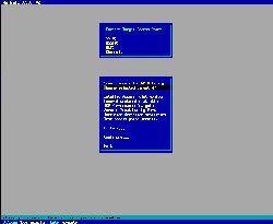 main menu initial screen